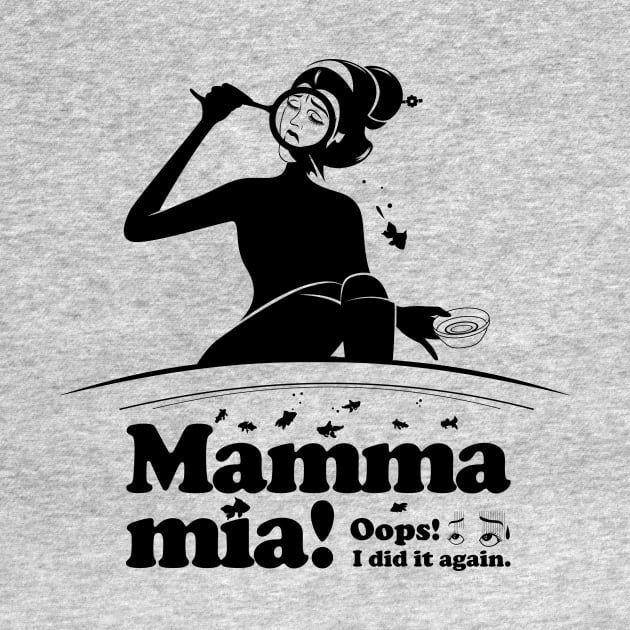 Mamma mia “Goldfish scooping” by t-shirts-cafe
